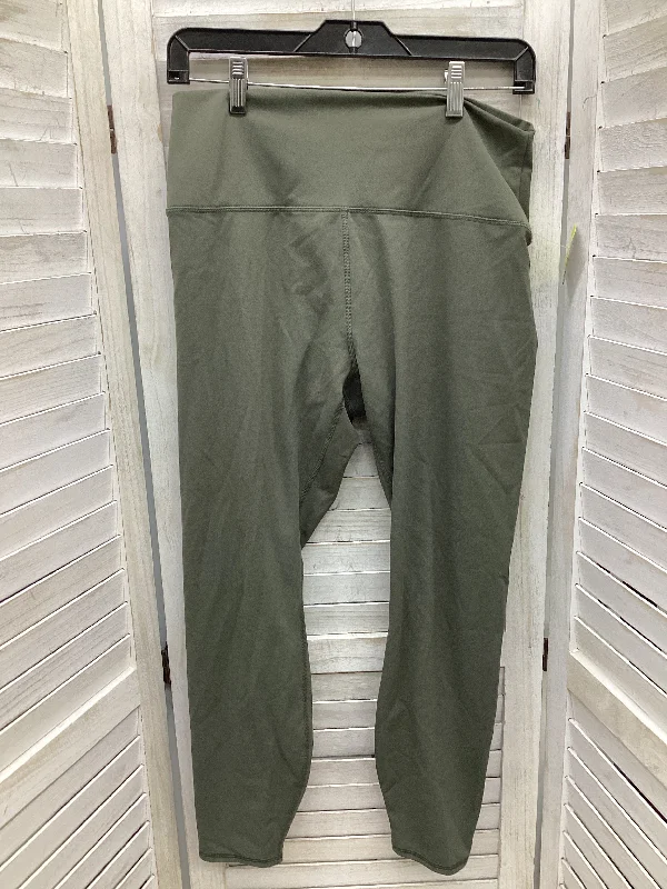 Athletic Leggings By Rbx In Green, Size: Xl Business