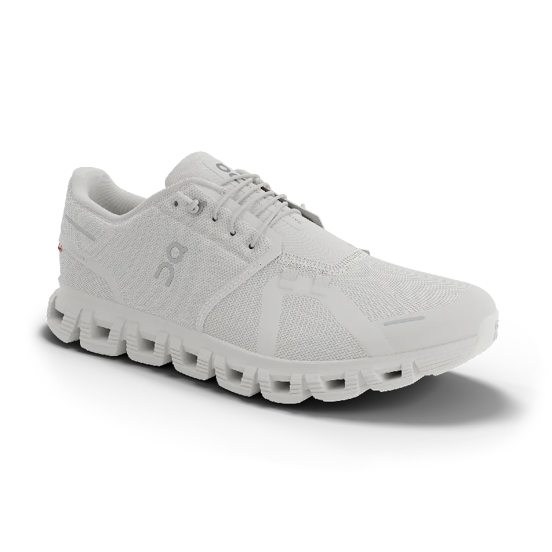 On Men's Cloud 6 Shoes - White / White