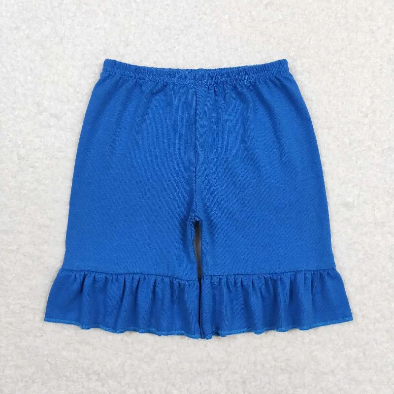 SS0349 Blue lace shorts high quality promotional oem low price one year kids shorts