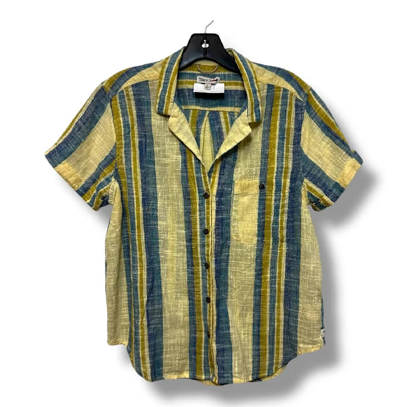 Top Short Sleeve By Toad & Co In Striped Pattern, Size: L Cool Men's Distressed