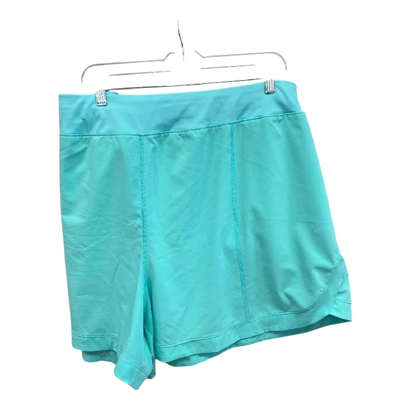 Athletic Shorts By Tek Gear In Green, Size:4X Stylish Men's Tropical 