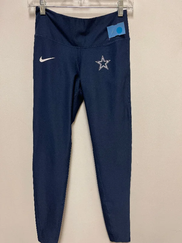 Athletic Leggings By Nike Apparel In Navy, Size: S Polished Men's Satin