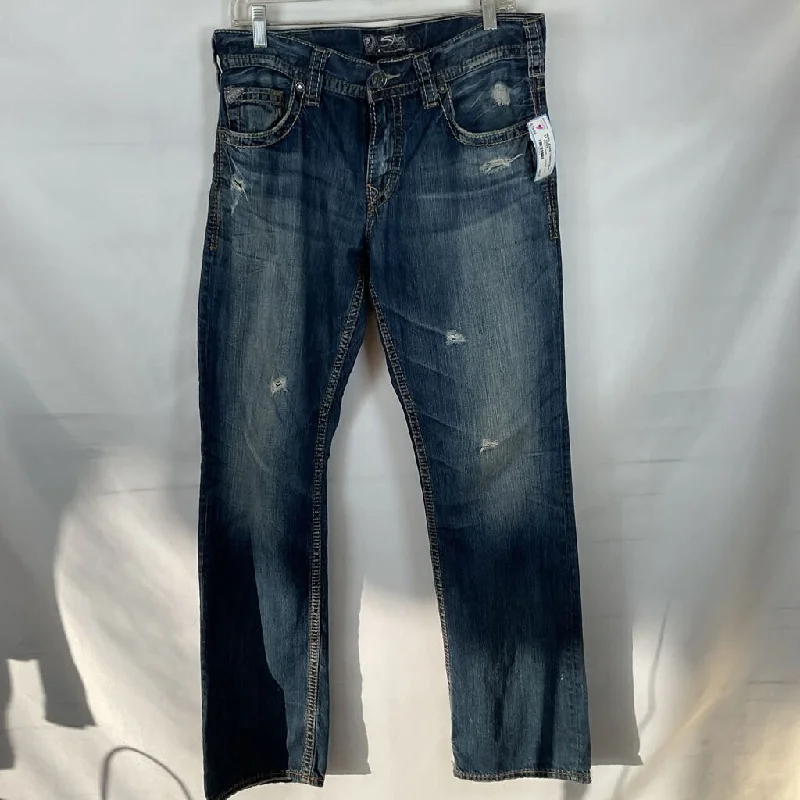 Silver MEN'S JEANS / PANTS Casual Men's Loose