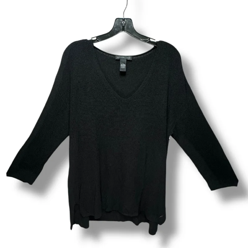 Sweater By Joan Vass In Black, Size: L Laid