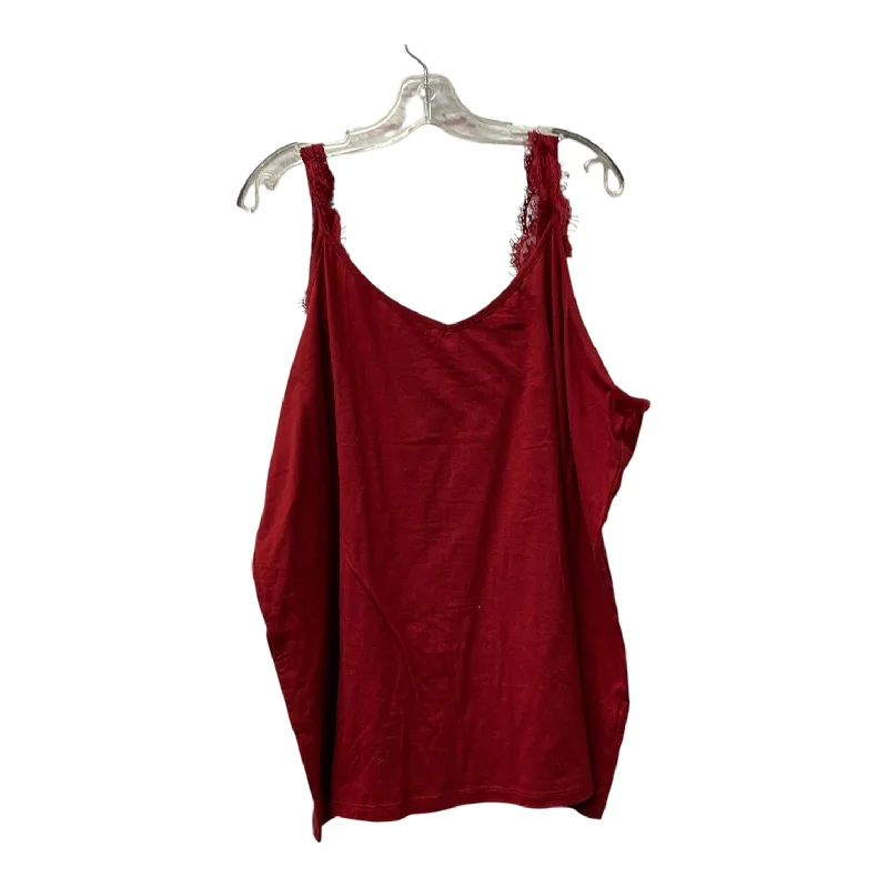 Top Cami By Cme In Red, Size:3X Tough Men's Military
