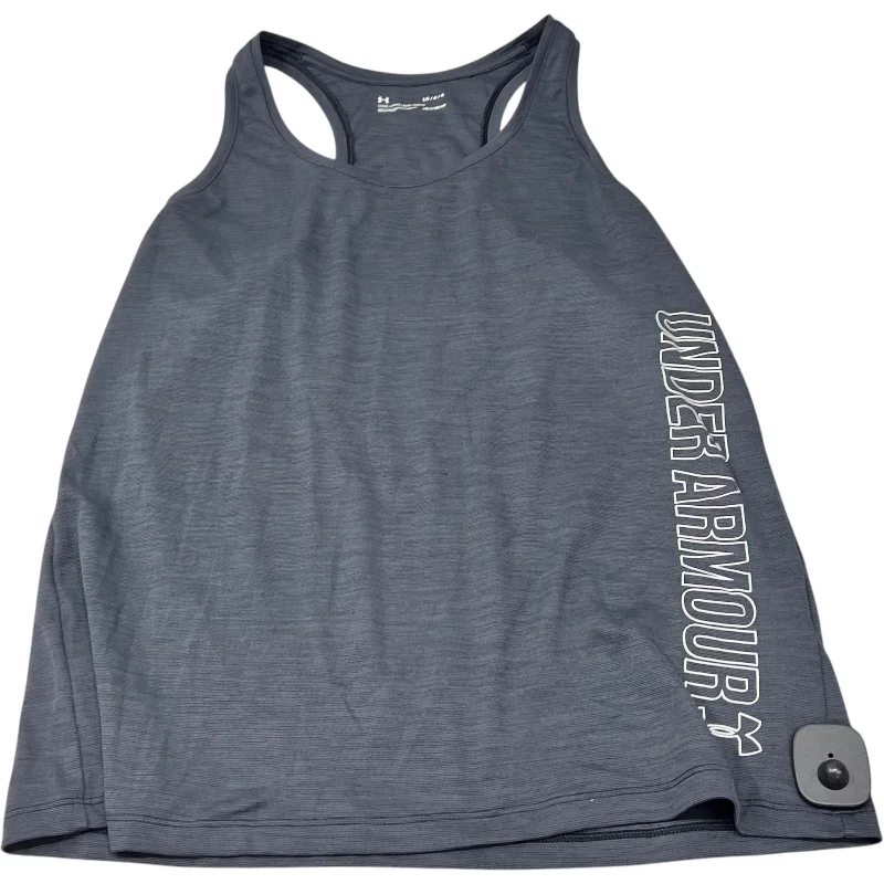 Athletic Tank Top By Under Armour In Grey, Size: L Monochromatic All