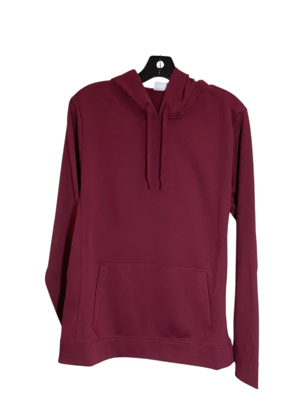 Sweatshirt Hoodie By Clothes Mentor In Red, Size: L