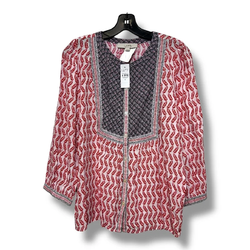 Top Long Sleeve Basic By Loft In Multi-colored, Size: M Classic Men's Pin