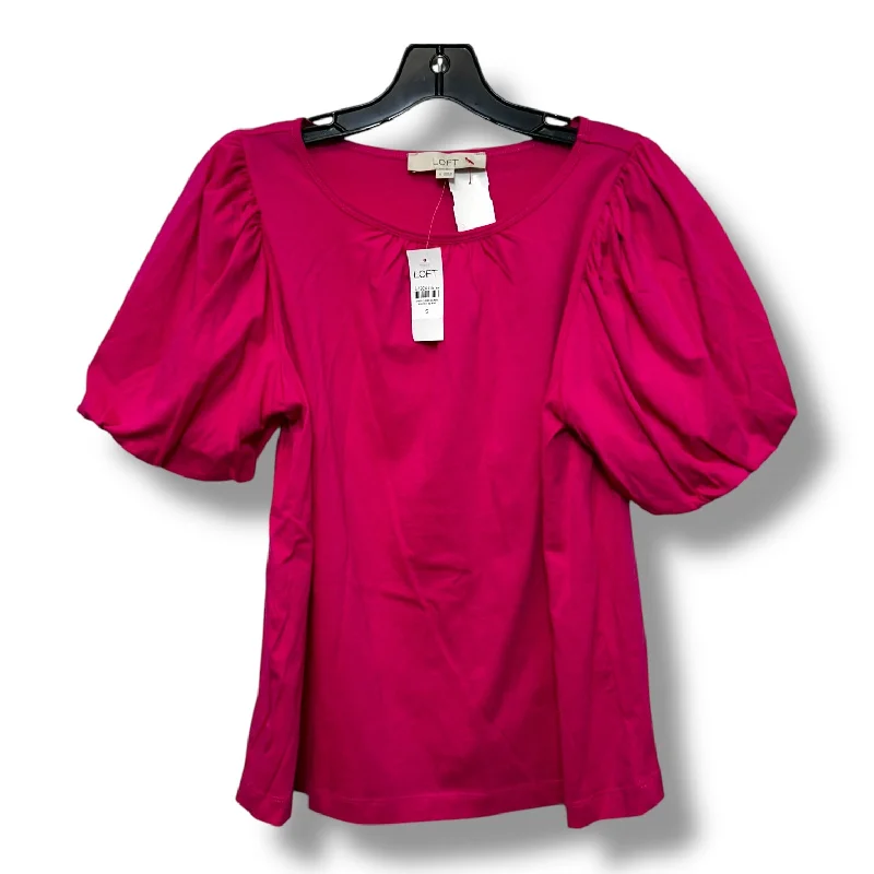 Top Short Sleeve Basic By Loft In Pink, Size: S Hip Men's Retro