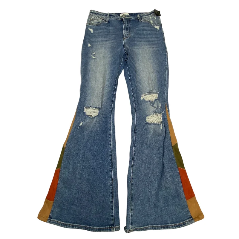 Jeans Flared By Ceros  Size: 10 Sleek Men's Metallic