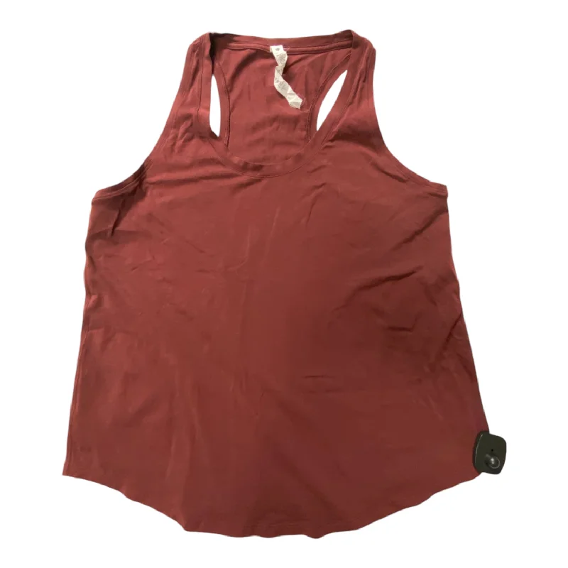 Athletic Tank Top By Lululemon In Maroon, Size: 12 Casual Men's Short