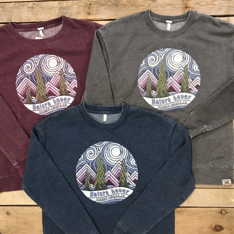 Nature Lover Artistic Crewneck Athletic Men's High