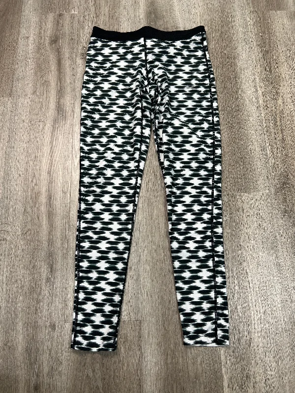 Athletic Leggings By Nike Apparel In Black & White, Size: M Sporty Men's Tennis
