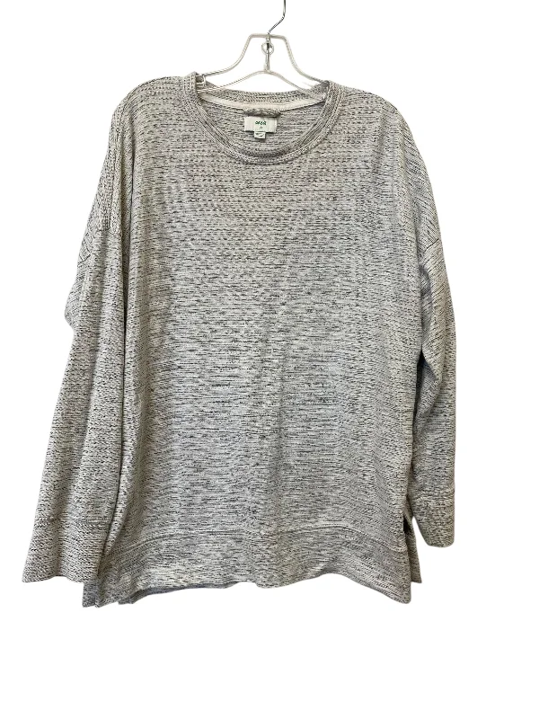 Sweatshirt Crewneck By Aerie In Grey, Size: L