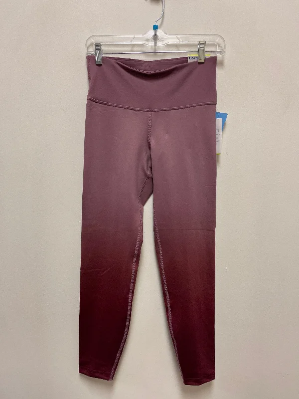 Athletic Leggings By Old Navy In Purple, Size: 8 Tailored