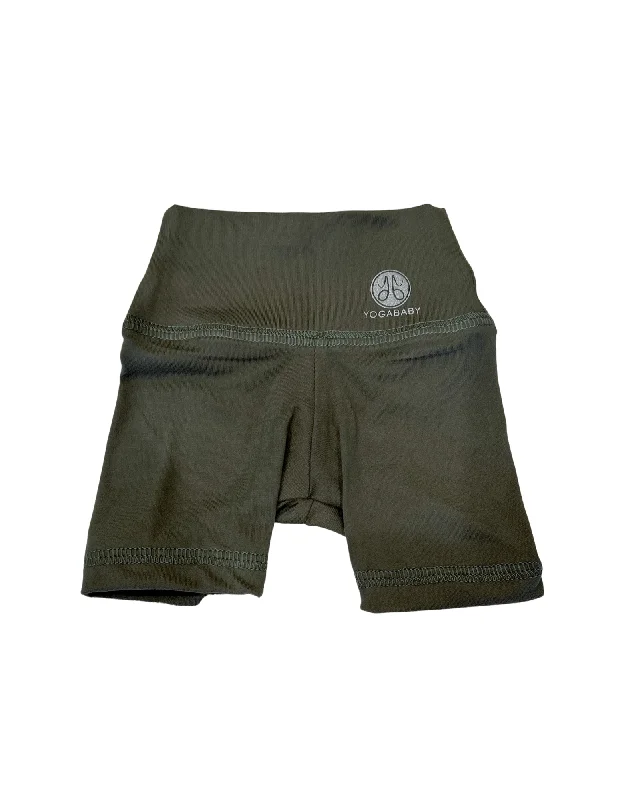 Olive Biker Shorts