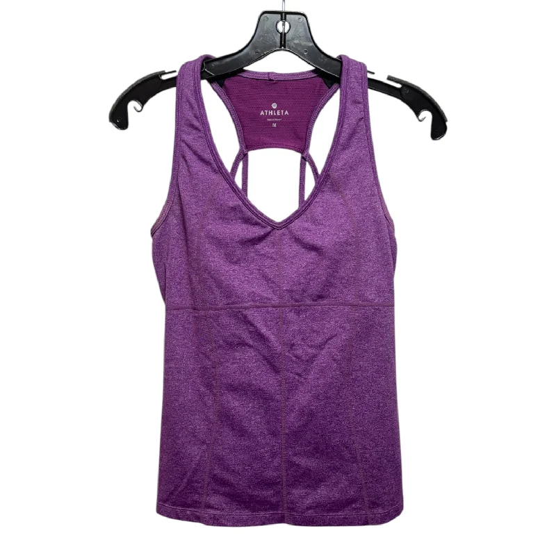 Athletic Tank Top By Athleta In Purple, Size: M Cozy Men's Sherpa