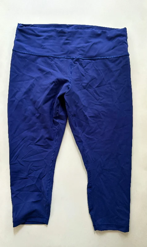 Athletic Leggings By Lululemon In Royal Blue, Size: 1x Streetwear Style