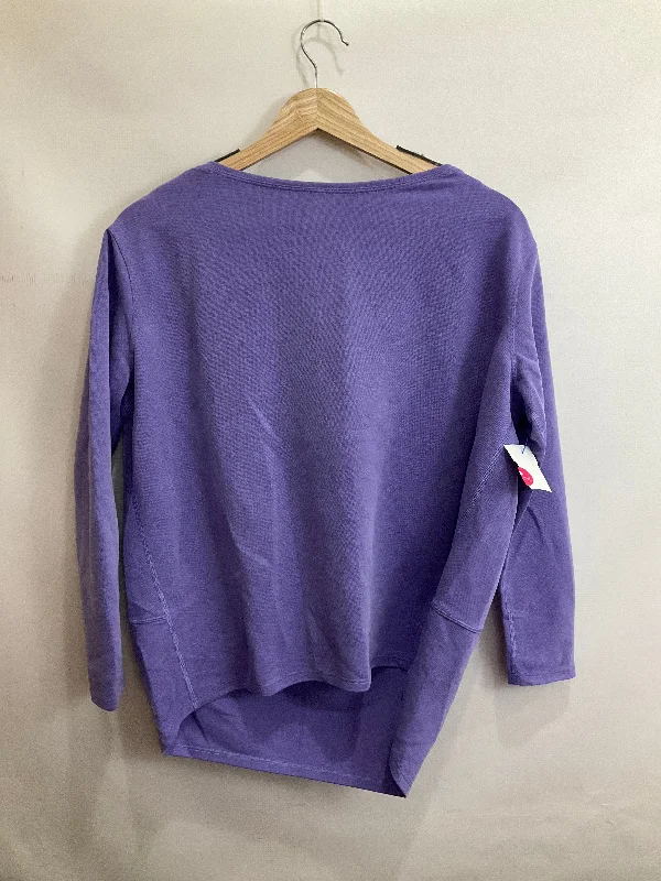 Athletic Top Long Sleeve Collar By Lululemon In Purple, Size: 4 Sporty Men's Tennis