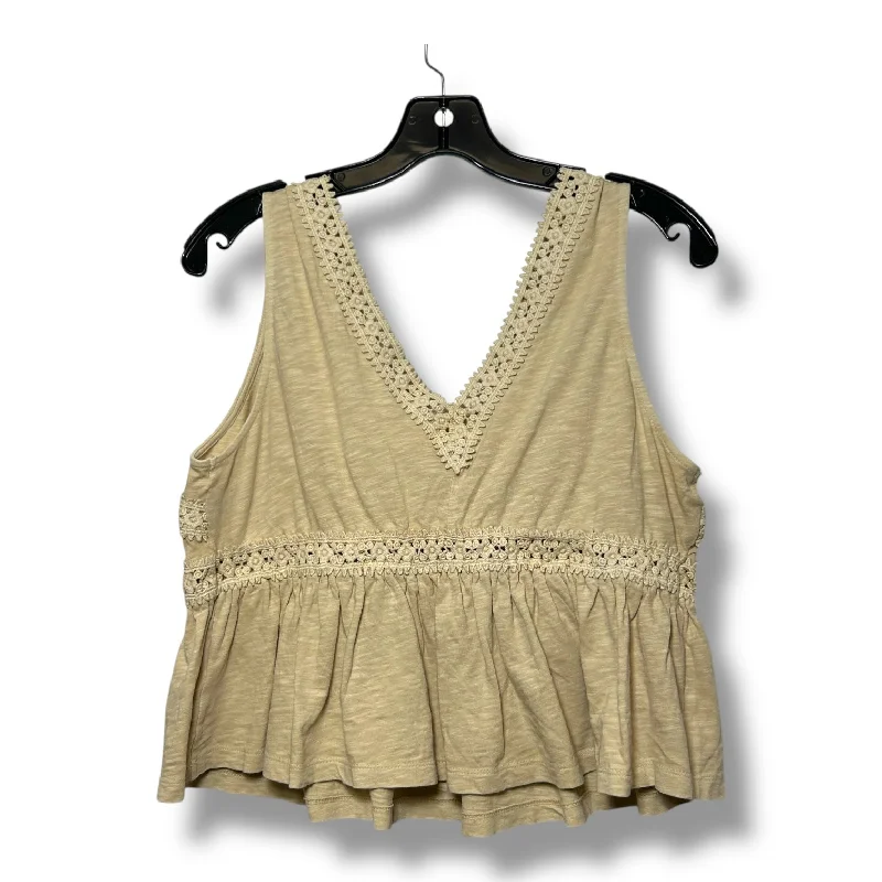 Top Sleeveless By Aerie In Tan, Size: M Bohemian Men's Free