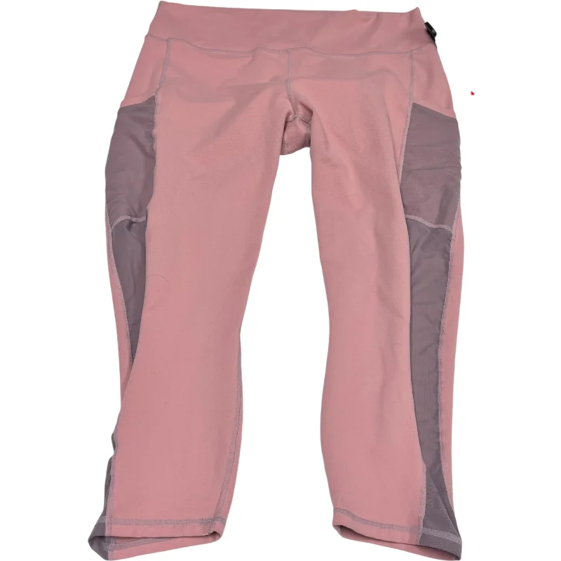 Athletic Leggings Capris By Fabletics In Pink & Purple, Size: Xxl Dynamic Men's Glow