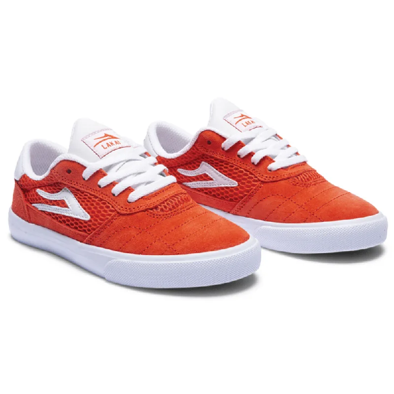 Lakai Cambridge Kids Skate Shoes - Red Suede Refined Men's Classic 