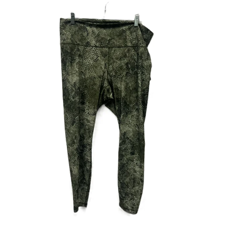 Athletic Leggings By Old Navy In Green, Size: 2x Youthful Men's Anime