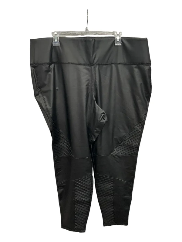 Athletic Leggings By Livi Active In Black, Size: 3x Refined Men's Velvet