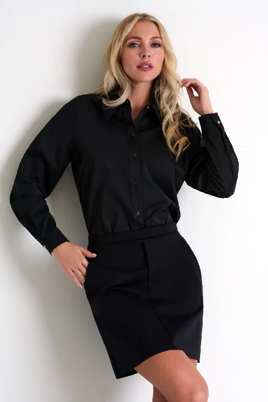Poplin Shirt - 52546-84-800 Edgy Men's Punk