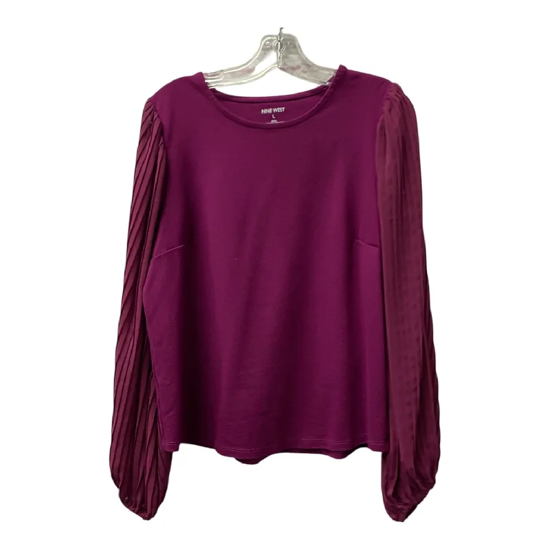 Top Ls By Nine West In Purple, Size:L Dynamic Men's High