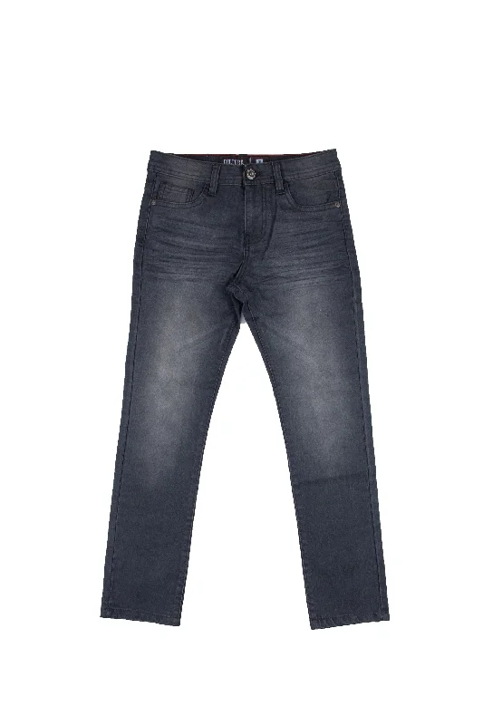 Cultura Toddler Boy's 5 Pocket Stretch Wash Denim Jeans Organic