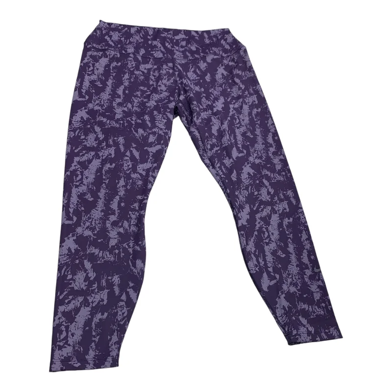 Athletic Leggings By Nike Apparel In Purple, Size: Xl Polished Men's Silk