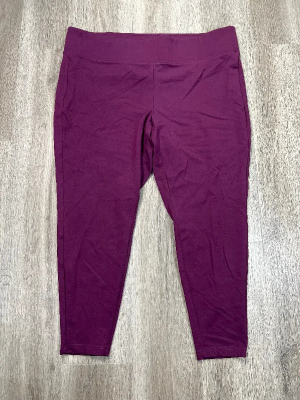 Athletic Leggings By Torrid In Purple, Size: 3x Confident Men's Power