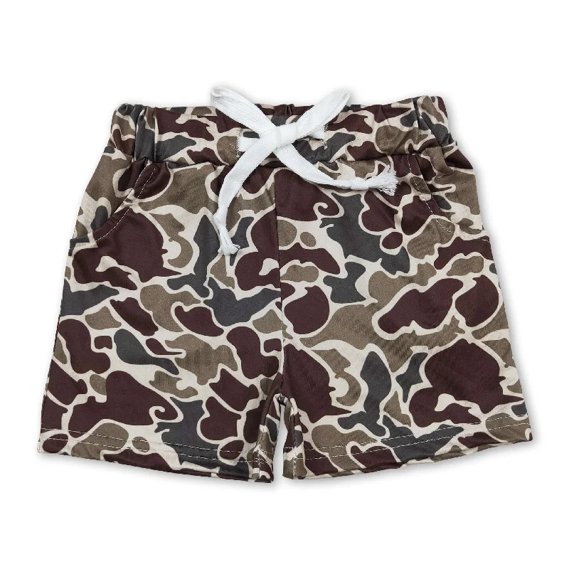 Camo pockets kids boy summer shorts