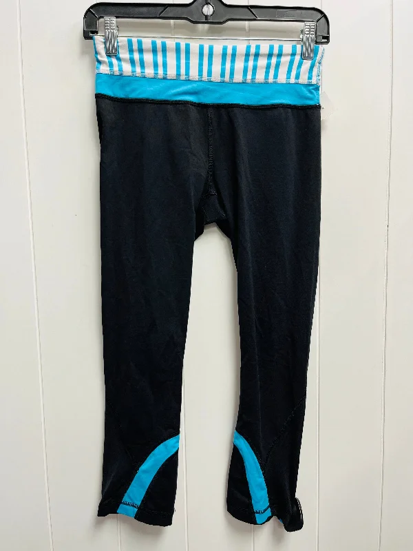 Athletic Leggings By Lululemon In Black & Blue, Size: S Casual Men's Short