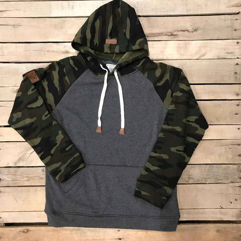 Expedition Camo Accent Hoodie Trendy Men's Oversized