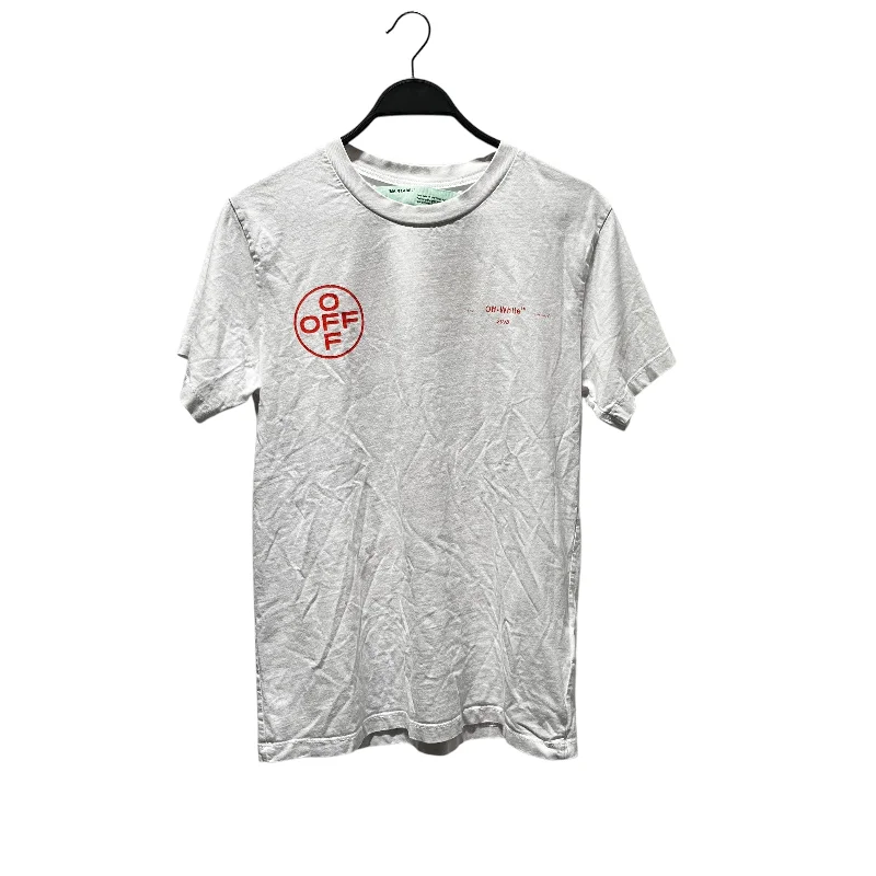 OFF-WHITE/T-Shirt/XS/Cotton/WHT/2013 Minimalist Men's Casual 