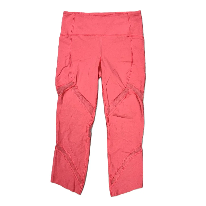 Athletic Leggings Capris By Lululemon In Pink, Size: S Sporty Men's Tennis