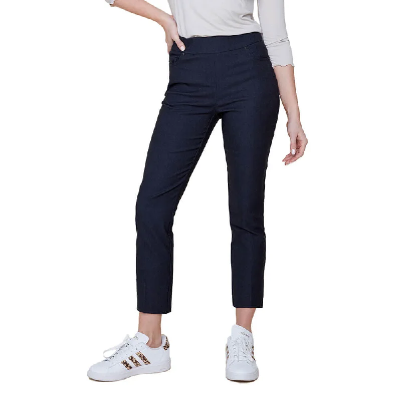 Renuar Woven Pant - New Midnight Monochromatic Office Style