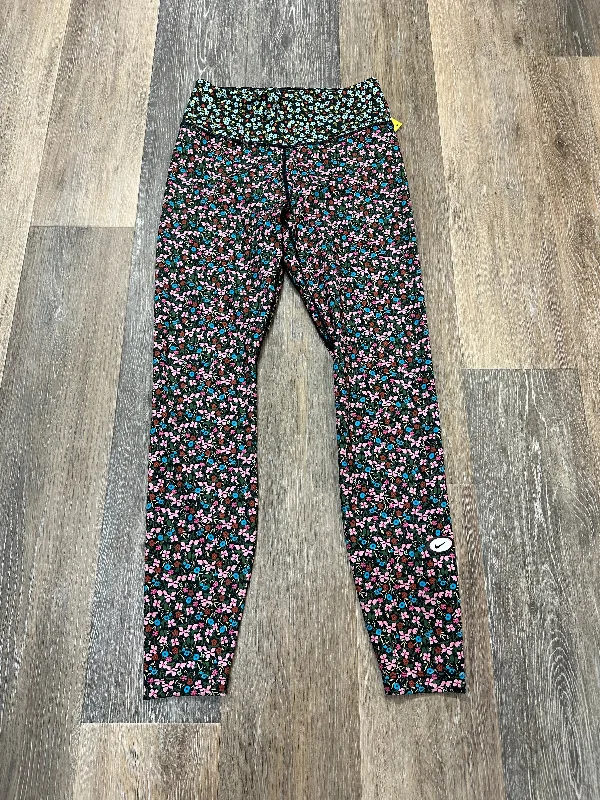 Athletic Leggings By Nike Apparel In Floral Print, Size: S Streetwear Style