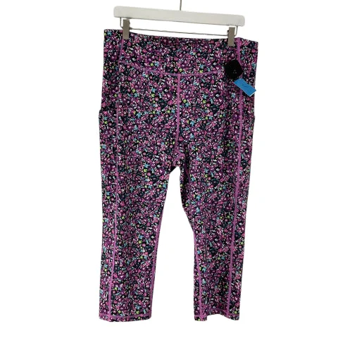Athletic Leggings By Tek Gear In Floral Print, Size: 1x Rugged Men's Outdoor 