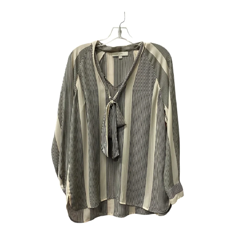 Top Ls By Loft In Black & Cream, Size:M Relaxed Men's Beach
