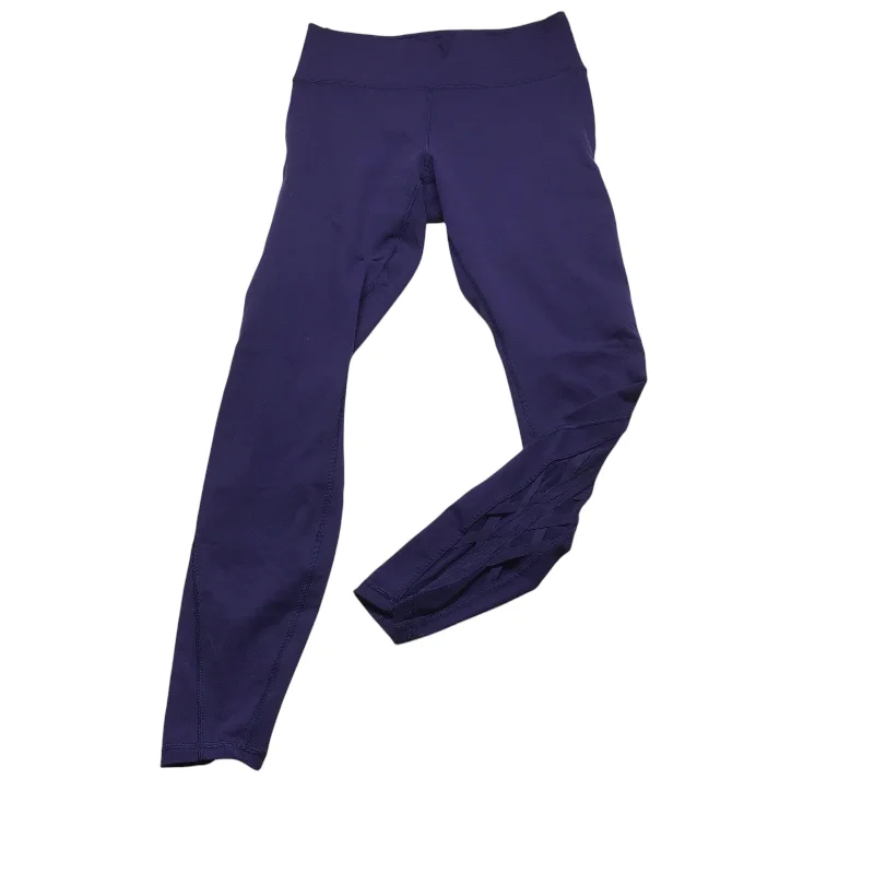 Athletic Leggings By Lululemon In Blue, Size: 10 Sleek Men's Contemporary 