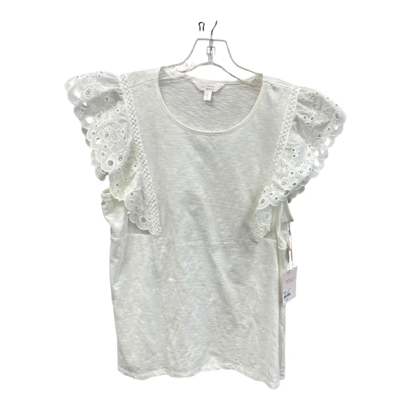 Top Sleeveless By Lc Lauren Conrad In Cream, Size:L Refined Men's Hand