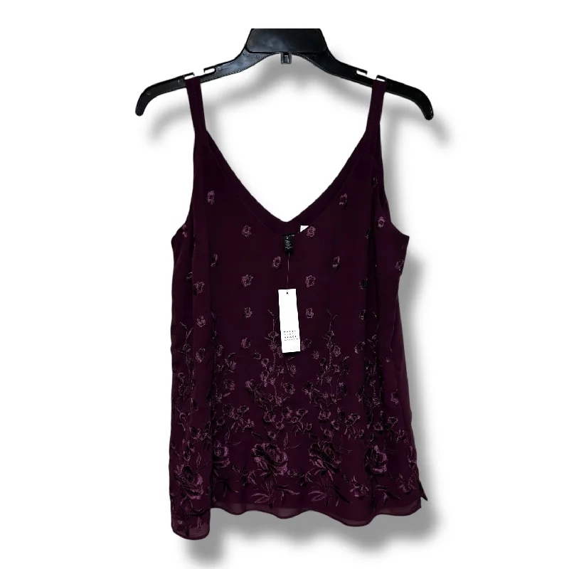 Top Sleeveless By White House Black Market In Purple, Size: S Sleek Men's Contemporary 