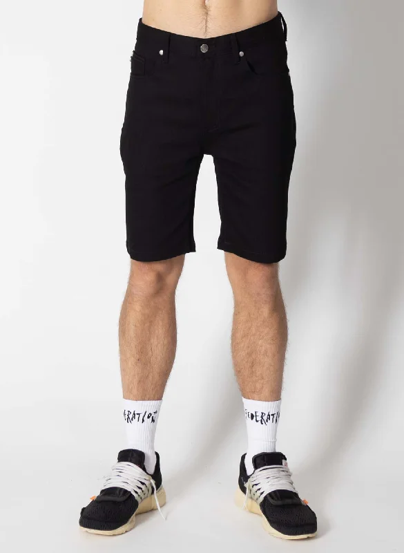 Federation Mens Perfect Short Paint Plus Black Casual Men's Loose