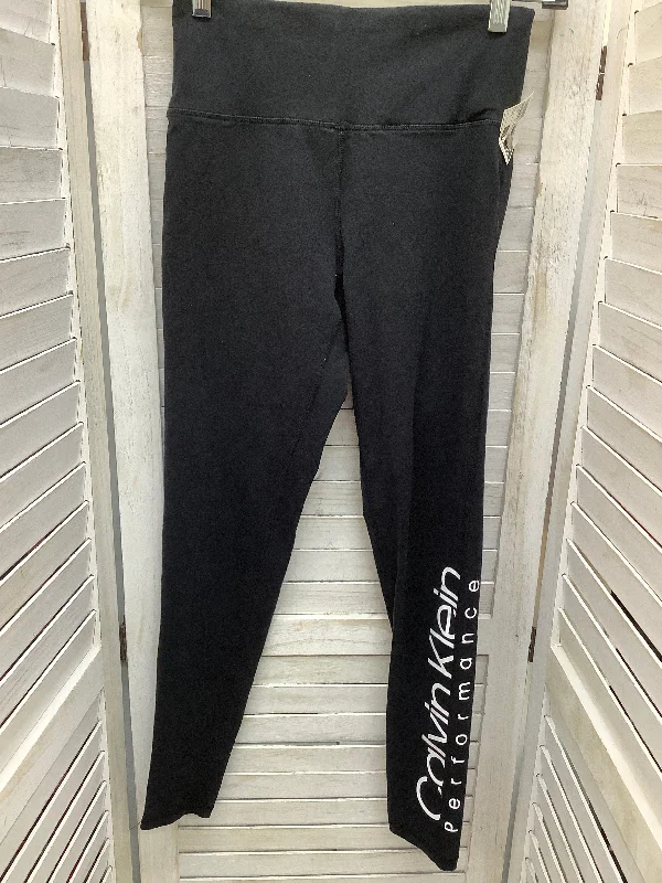 Athletic Leggings By Calvin Klein In Black, Size: S Unique Men's Patch