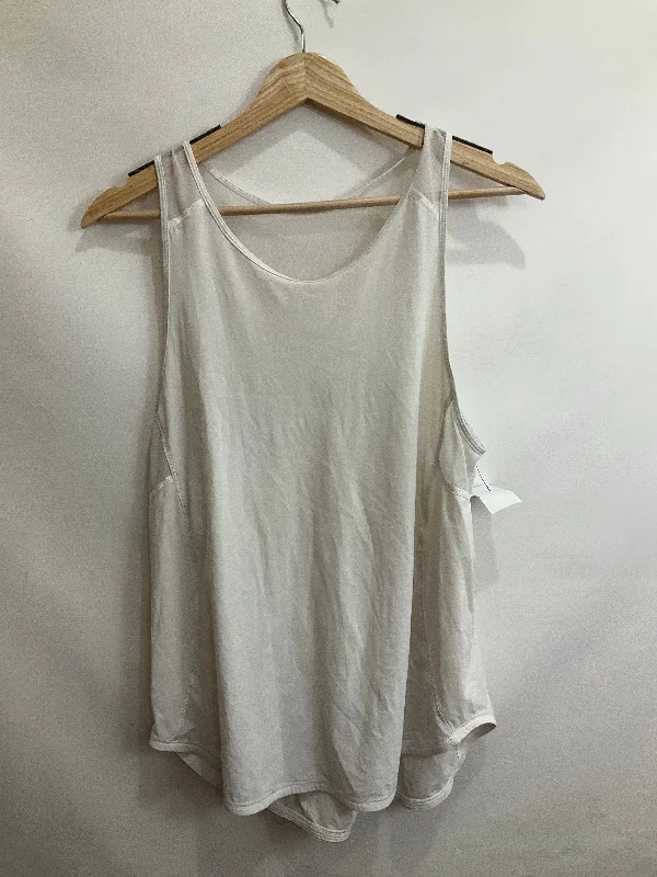 Athletic Tank Top By Lululemon In White, Size: 12 Adventure
