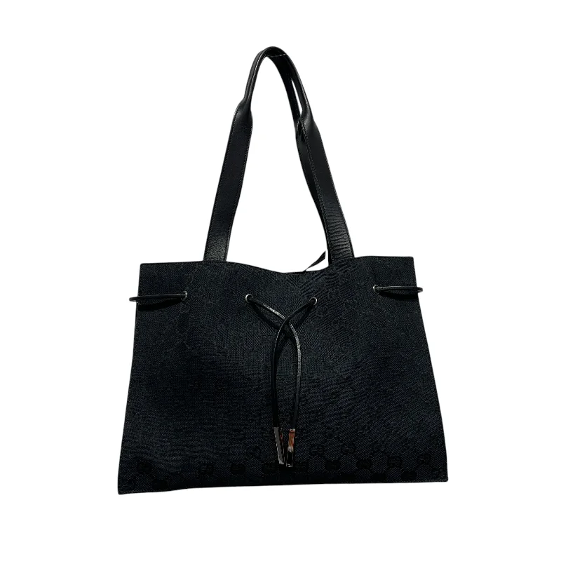 GUCCI/Hand Bag/Monogram/Cotton/BLK/TIE TOP Lumberjack