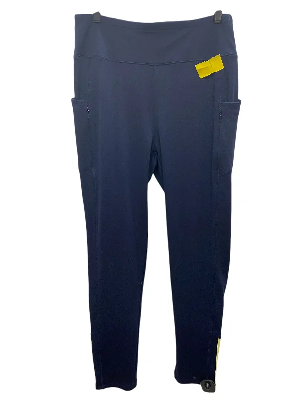 Athletic Leggings By Talbots In Blue, Size: L Trendy Men's Scandinavian